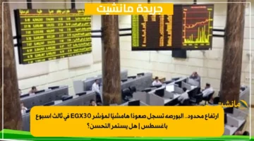 ارتفاع محدود.. البورصة تسجل صعودًا هامشيًا لمؤشر EGX30 في ثالث أسبوع بأغسطس هل يستمر التحسن؟ 1